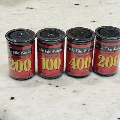 NEW Seattle Filmworks 100 200 400- 4 20 Exposure Rolls New **Expired** - Image 1 of 4
