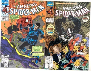AMAZING SPIDER-MAN. NUMBER'S. 333 & 349. (2 HIGH GRADE 1990-1991 LOT) - Picture 1 of 11