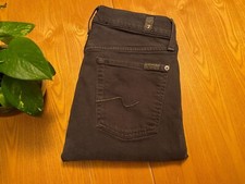 MENS SEVEN 7 FOR ALL MANKIND SLIMMY GUNMETAL GRAY DENIM JEANS 29 X 31.5 EUC
