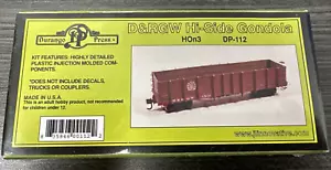 Durango Press HOn3 Kit DP-112 D&RGW Hi-Side Gondola Less T/C NIP HOn3 1:87 NOS! - Picture 1 of 6