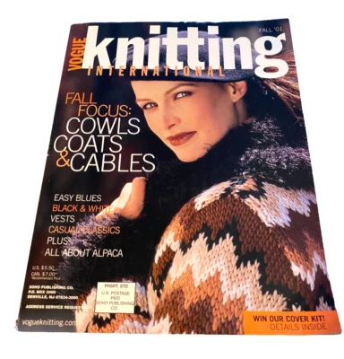 Vintage Vogue Knitting International Magazine - FAll 2001 - Image 1 of 2