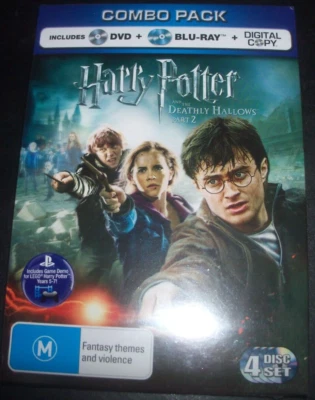 Harry Potter And The Deathly Hallows Part 2 (Aust Region 4 / B) Bluray & DVD NEW - Image 1 of 2