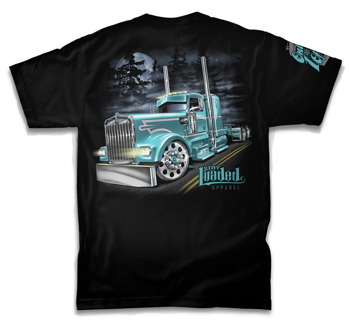 Custom Freightliner Black Unisex Vintage T-Shirt - Lightweight Cotton Tee For Men, Cool Summer Gift