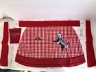Vintage Aprinette Carin/Toto Terrier Dog Red Checked Apron Sewing Craft Project