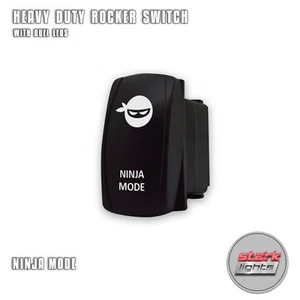 Laser Etched 5 Pin LED Rocker Switch Dual Light 20A 12V ON / OFF - NINJA MODE - Bild 1 von 10