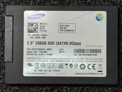 DELL T5YVC MZ-7PC256D MZ7PC256HAFU-000D1 256GB 6Gb/s SATA 2.5" SSD - Image 1 of 4