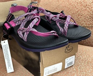 Chaco Kids Sz 4 Youth ZX1 EcoTread Sandal Faded Pink Rose Pink Purple Black NIB - Picture 1 of 8