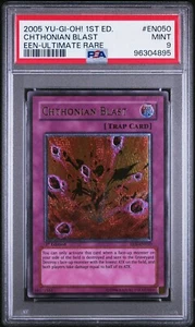 Yugioh! Chthonian Blast EEN-EN050 1sr Edition Ultimate Rare - PSA 9 - EURO - Bild 1 von 2