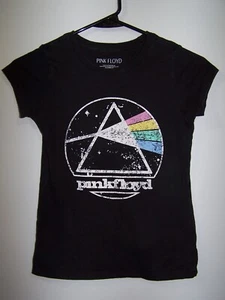 Pink Floyd Black Graphic T-Shirt - Girl's Size 7/8 - Picture 1 of 2