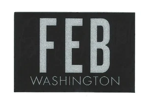 1977-1999 ""FEB"" febrero WASHINGTON FICHA pegatina para placas de licencia vintage-BONITA - Imagen 1 de 3