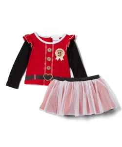 NWT Nannette Girls Christmas Outfit Set Elf Santa Unicorn Reindeer - Picture 1 of 8