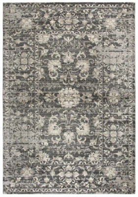 Rizzy Rugs Gray Transitional Casual Faded Distressed Area Rug Floral PN6986 - Image 1 of 4