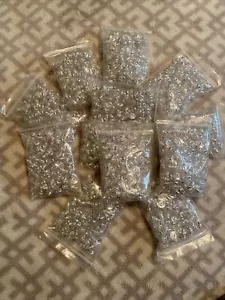 Silber/Kunststoff Ohrring Rücken/Sicherheitsstopper.(100 pro Packung) Nagelneu! Gratis - Bild 1 von 4