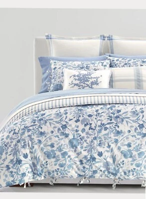 Marco tejido Ralph Lauren Home Ada Euro Sham 26" X 26" azul y crema $135 Foto 1 de 4