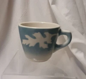 Vtg Syracuse China Coffee Cup Blue Oak Leaf 1955 - Picture 1 of 2