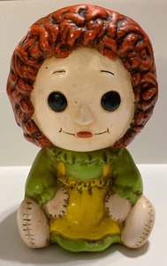 Vintage Raggedy Ann 6” Tall Ceramic Figurine 6" x 4" x 4" Adorable Collectible! - Picture 1 of 6
