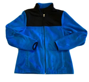 Fila Sport Womens Size M Fleece Jacket Blue Black Fleece Soft Cozy Full Zip - Picture 1 of 9