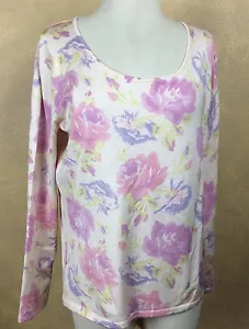 Suéter Exclusivo Neiman Marcus 80% Seda Floral Cuello Redondo Pullover Talla L - Imagen 1 de 9