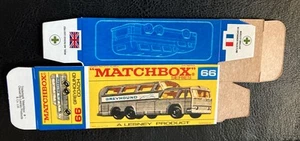 Caja repro Matchbox #66 Greyhound Coach 68-70 tipo F - Imagen 1 de 2