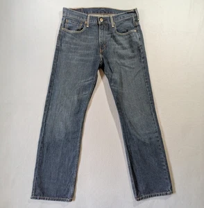 Jeans uomo Levis 569 34x34 (etichetta W32) blu scuro lavaggio cotone gamba dritta denim - Foto 1 di 10