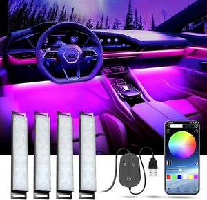 YiLaie Car LED Interior Lights RGB Atmosphere Light APP Control 16 Million - Picture 1 of 6