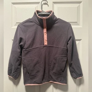 Athleta Cold Snap Pullover Sweatshirt Fleece Girls 6/7 Purple Mauve - Picture 1 of 4