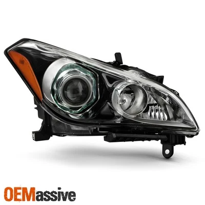 For 2011-2013 Infiniti M37 M56 HID w/ AFS Projector Black Headlight Passenger - Изображение 1 из 4