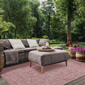 Indoor/Outdoor Area Rug, Dual-Tone Reversible Braided Floor Decor for Patio, ... - Picture 1 of 7