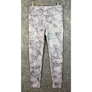 EUC Athleta Mädchen grau Blumen hoch geschnitten Chit Chat Legging XXL integrierter Kordelzug - Bild 1 von 9