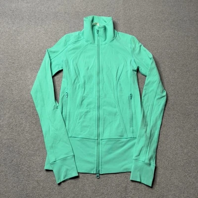 Chaqueta Lululemon Define Mujer 4 Verde Atletismo Cremallera Completa Gimnasio Yoga Pilates Foto 1 de 4