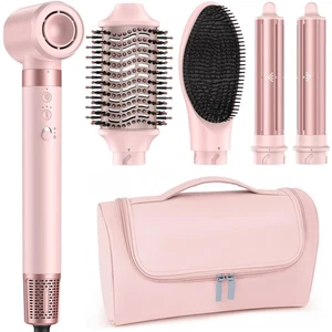 5 in 1 Heißluft Styler Wrap - Hochgeschwindigkeits-Haartrocknerbürste mit Auto Wrap Locken... - Bild 1 von 5