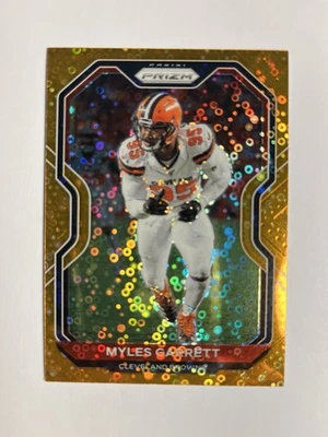 2020 Panini Prizm Orange Disco Prizm Myles Garrett Browns #62 Parallel‼️All Pro - Image 1 of 2