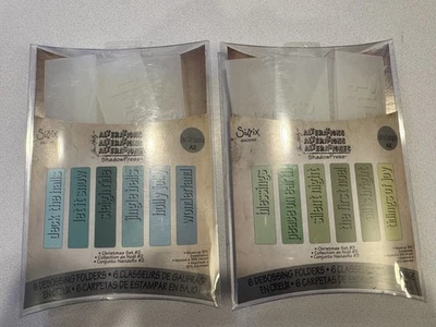 NEW Sizzix Christmas Set #2 & #3, Debossing Folders, 2 sets! - Image 1 of 4