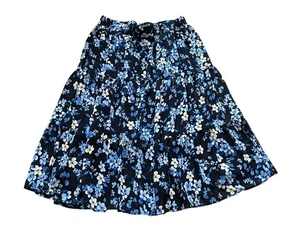 Torrid Womens Cottage Floral Maxi Skirt Size 1X Navy Blue Pull On Tiered Flowy - Bild 1 von 5