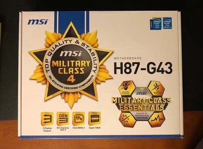 Материнская плата Intel MSI H87-G43 гнездо 3; гнездо LGA1150, Б/У или ЗАПЧАСТИ - Изображение 1 из 4