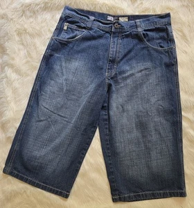 mens southpole denim shorts Size 36* Nice, RN82628,Dark w/wash Skater, Relaxed - Picture 1 of 18