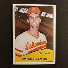 1979 HAWAII Islanders #7 JIM WILHELM San Jose CALIFORNIA Santa Clara