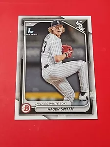 2024 Bowman Draft Paper Base BD-2 Hagen Smith Chicago White Sox - Bild 1 von 2