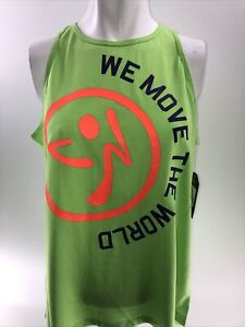 Zumba We Move The World Tank / Get in Lime Z1T02301 Large.