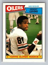 1987 Topps Ernest Givens ROOKIE CARD #310 - Houston Oilers