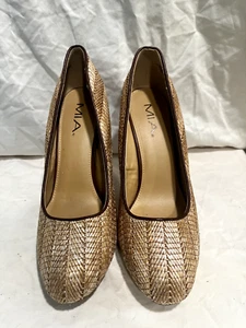  17-MIA Petra Size 11 Bamboo Shoes High Heels - Picture 1 of 7