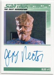 Star Trek TNG Archives & Inscriptions - Jeff Rector as Alien - Auto Card v1