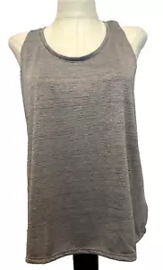 ATHLETIC WORKS MOISTURE WICKING GRAY STRIPE RACER BACK TANK TOP SZ S - Picture 1 of 8