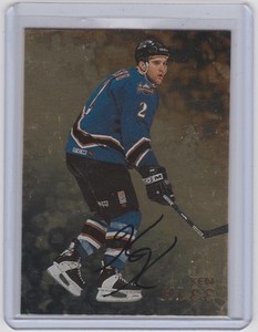 98-99 1998-99 BE A PLAYER KEN KLEE GOLD AUTOGRAPH AUTO 149 WASHINGTON CAPITALS
