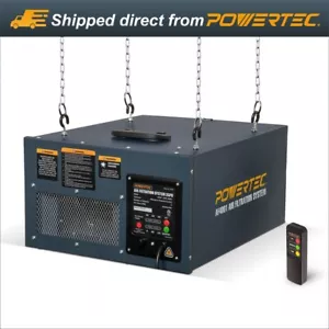 POWERTEC AF4001 Remote Controlled 3-Speed Air Filtration System (300/350/400CFM) - Picture 1 of 7