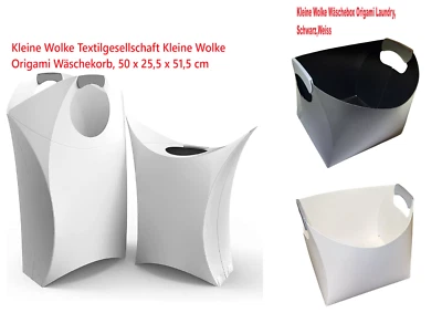 Kleine Wolke Wäschebox Origami Laundry, Schwarz,Weiss - Bild 1 von 4