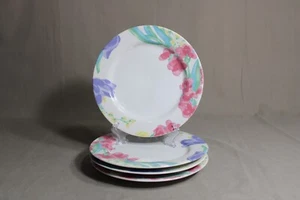 4 INTERNATIONAL TABLEWORKS 7 1/2" Salad Plates In The Floradale Pattern - Picture 1 of 3