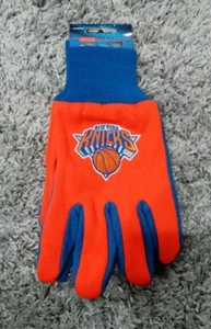 Neu Erwachsene NBA New York Knicks orange/blau Utility Winter Handschuhe-PMJS - Bild 1 von 3