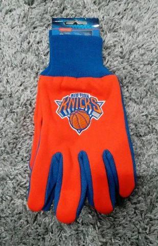 New Adult NBA New York Knicks Orange/Blue Utility Winter Gloves-PMJS Cover