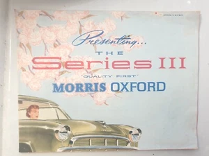 1956 MORRIS OXFORD  Series 3 Original  Sales Brochure  - Bild 1 von 5